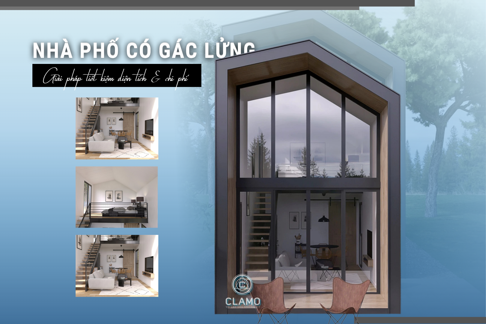 Nhà phố đẹp có gác lửng