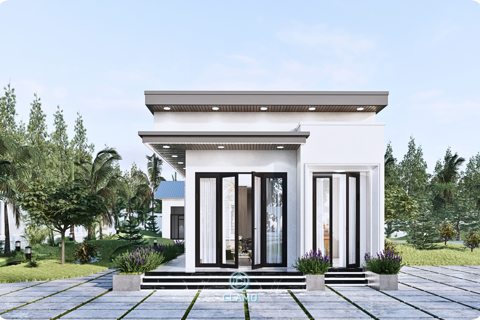 Phối cảnh nhà vườn cấp 4
