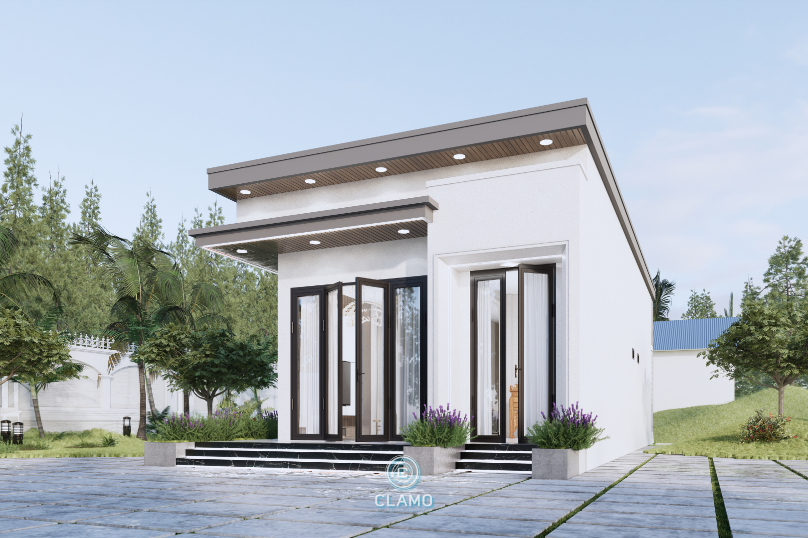 Phối cảnh nhà vườn cấp 4