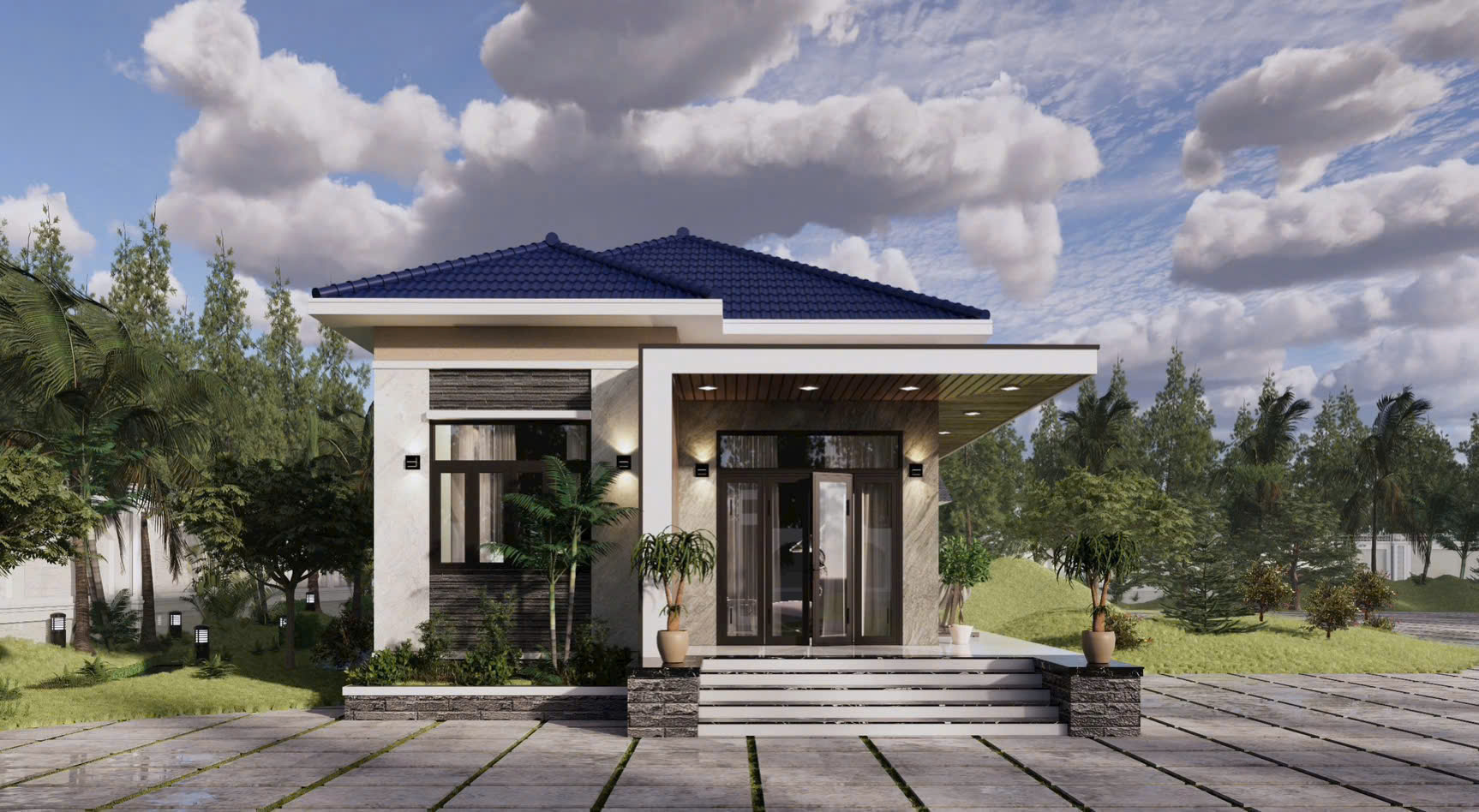   Mái Nhật tinh tế và hiện đại
