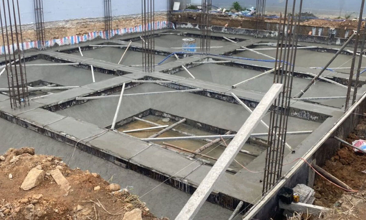 đất yếu nên lằm móng gì